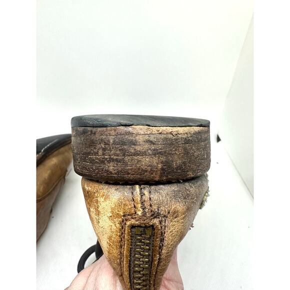 BED STU Protege Heavily Distressed Boots Rustic Tan Leather - Men’s Sz 10 - Picture 7 of 13